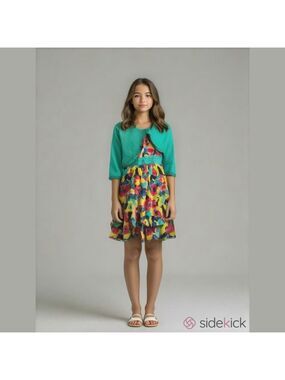 Girls 14 Emily West Gorgeous Boutique Summer Dress and Matching Shell
